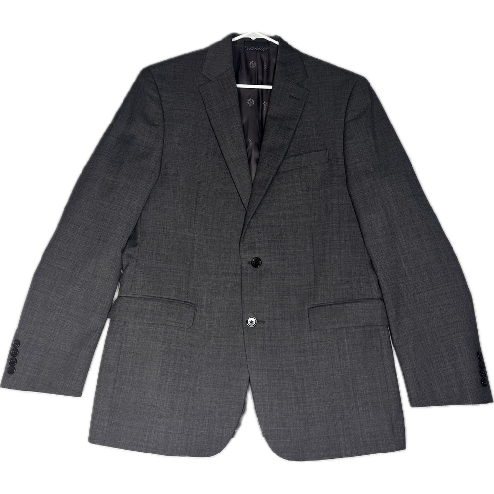 Lauren Ralph Lauren Mens 40L‎ Blazer Charcoal Gray Wool Blend Sport Coat 40 Long